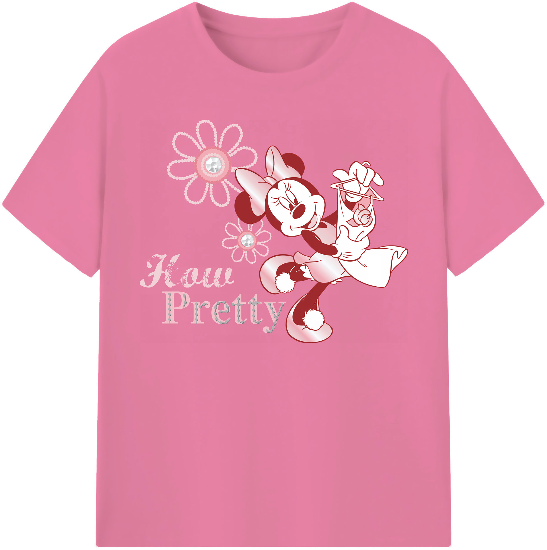 （画像用） ミッキーマウス Mickey Mouse 綿100％半袖Tシャツ（フロントプリント）